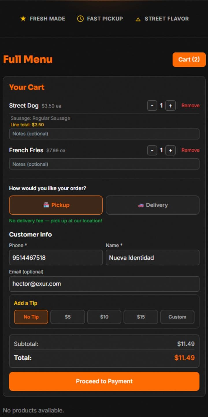 Booking and payment checkout flow