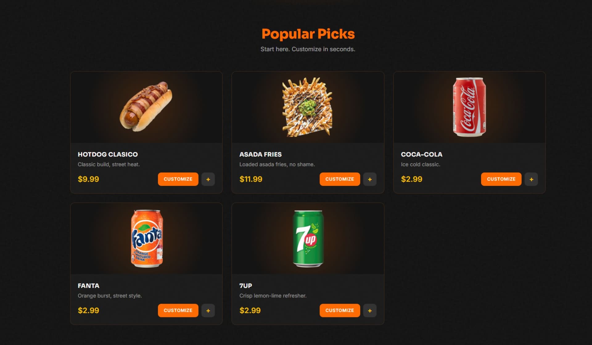 Interactive ordering with upsells and add-ons